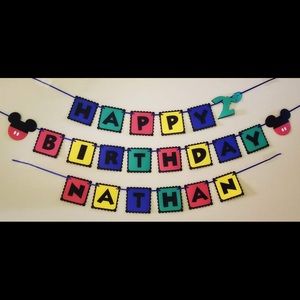Mickey Mouse Clubhouse Birthday Banner